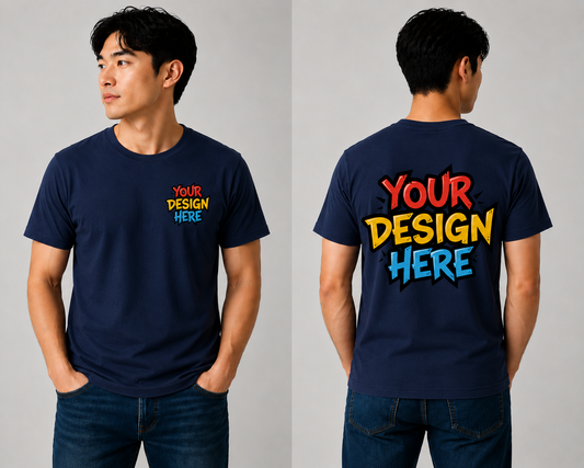 DigiPrint Unisex T-Shirt Light Cotton 100%, Double Print